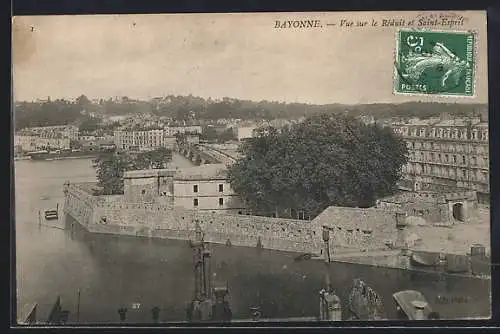 AK Bayonne, Vue sur le Réduit et Saint-Esprit