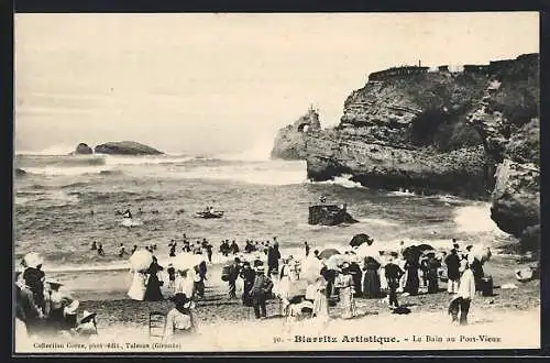 AK Biarritz, Le Bain au Port-Vieux