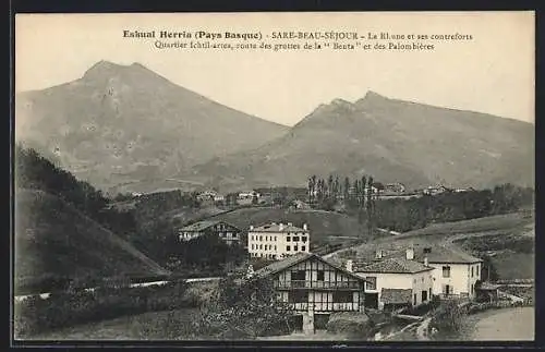 AK Sare-Beau-Séjour /Pays Basque, La Rhune et ses contreforts, Quartier Ichtil-artea, route des grottes de la Benta