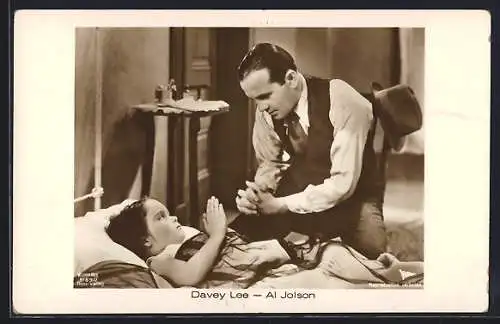 AK Schauspielerin Davey Lee und Schauspieler Al Jolson