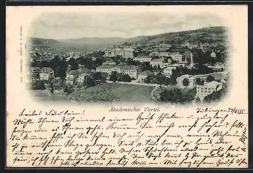 AK Tübingen, Akademisches Viertel, Um 1900