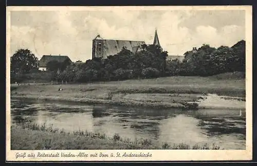 AK Verden-Aller, Reiterstadt mit Dom u. St. Andreaskirche