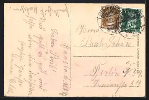 AK Bansin, Blick v. d. Höhen am Meere