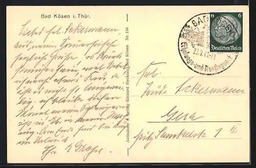 AK Bad Kösen, Bootsanlegestelle an der Saale