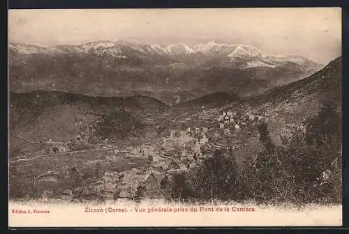 AK Zicavo /Corse, Vue générale prise du Pont de la Camara