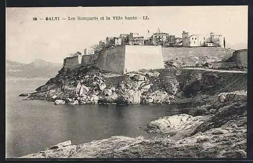 AK Calvi, Les Remparts et la Ville haute