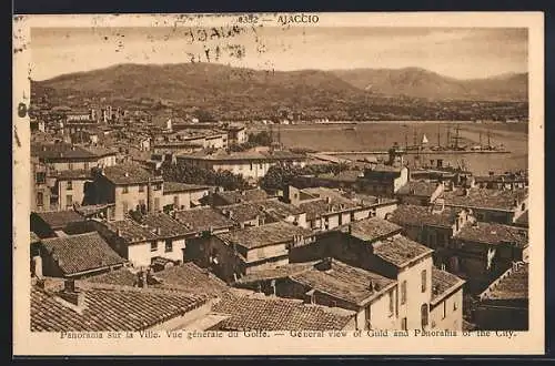 AK Ajaccio, Panorama sur la Ville, Vue générale du Golfe