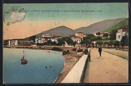 AK Ajaccio, Quartier des Étrangers, Plage Saint-Francois