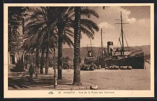 AK Ajaccio, Vue de la Place des Palmiers