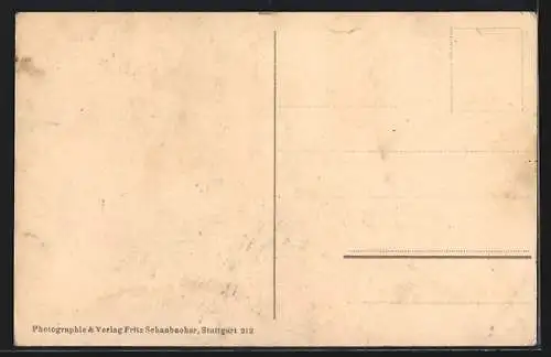 AK Stuttgart, Königsbau, Strassenbahn, Kutsche