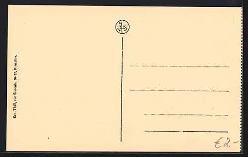 AK Bruxelles, La Bourse, Platzpartie mit Strassenbahn