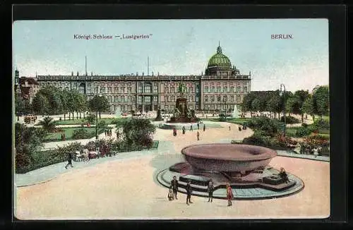 AK Berlin, Königl. Schloss, Lustgarten