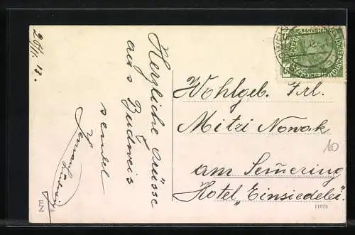 AK Frauenberg, Blick auf das Schloss und Parkanlagen