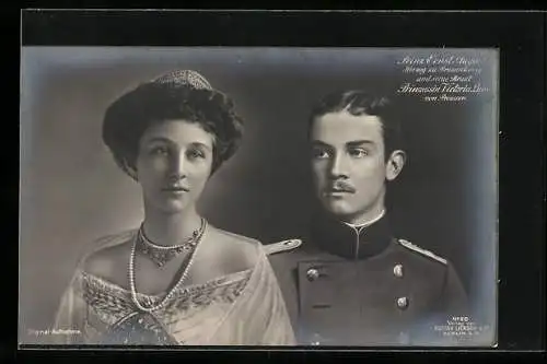 AK Victoria Louise von Preussen und Prinz Ernst August von Braunschweig