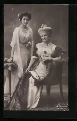 AK Kaiserin Auguste Victoria und Prinzessin Victoria Luise