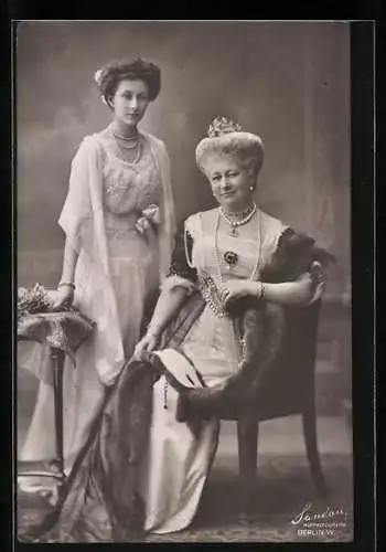 AK Kaiserin Auguste Victoria und Prinzessin Victoria Luise