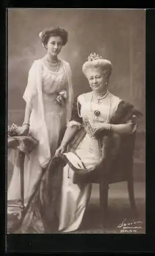 AK Kaiserin Auguste Victoria und Prinzessin Victoria Luise