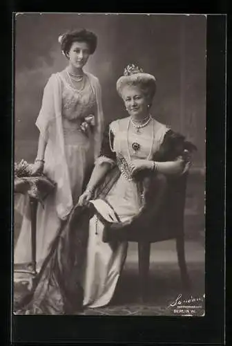 AK Kaiserin Auguste Victoria und Prinzessin Victoria Luise