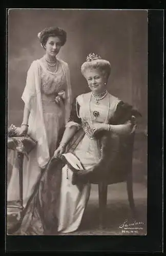 AK Kaiserin Auguste Victoria und Prinzessin Victoria Luise