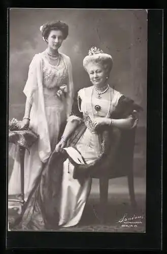 AK Kaiserin Auguste Victoria und Prinzessin Victoria Luise