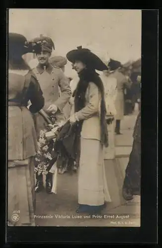 AK Prinzessin Viktoria Luise und Ernst August Herzog von Braunschweig