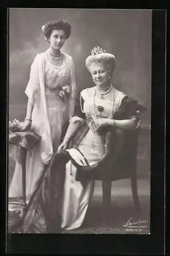 AK Kaiserin Auguste Victoria und Prinzessin Victoria Luise