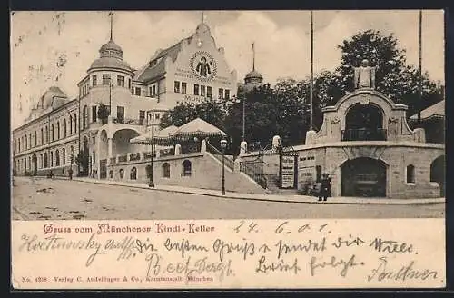 AK München-Haidhausen, am Münchener Kindl-Keller