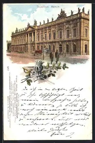 Lithographie Berlin, Vor dem Zeughaus