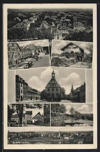 AK Grafenwöhr, Milit. Forsthaus, Artl. Kaserne, Städt. Bad, Stadttor