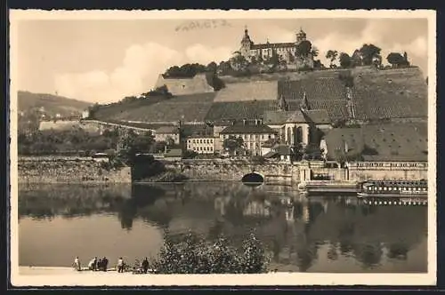 AK Würzburg, Festung Marienberg und Kirche St. Burkard