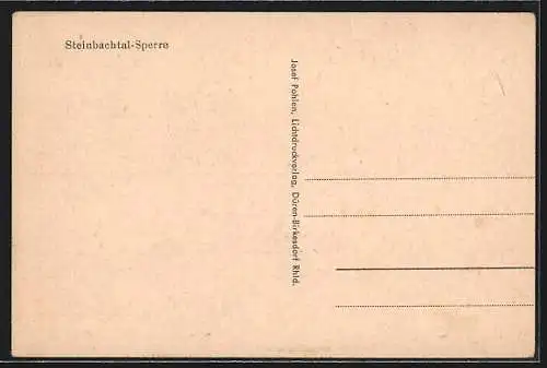 AK Kirchheim b. Euskirchen, Steinbachtal-Sperre