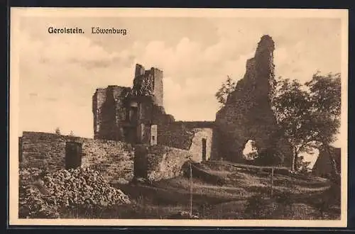 AK Gerolstein, Ruinen der Löwenburg