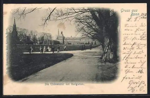 AK Bonn, Die Universität mit Hofgarten