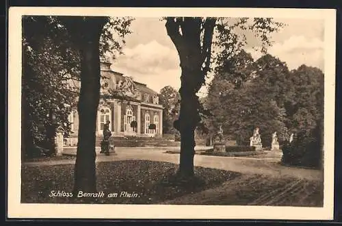 AK Benrath am Rhein, Schloss mit Parkanlage