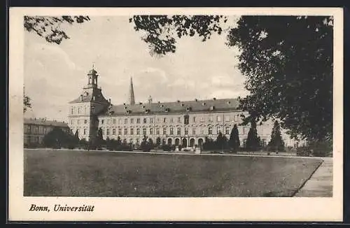 AK Bonn, Universitätsgebäude und Parkanlage