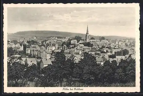 AK Koblenz, Blick zum Ort