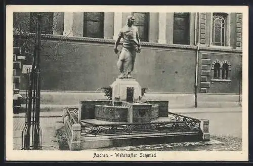 AK Aachen, Wehrhafter Schmied-Brunnen