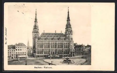 AK Aachen, Ansicht des Rathauses