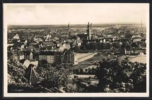 AK Erlangen, Blick auf die Altstadt