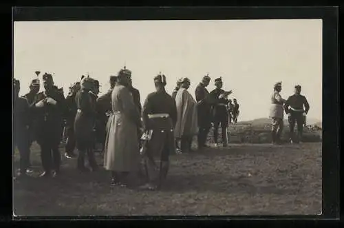 Foto-AK Kaiser Wilhelm II. bei Herbstmanöver des schweizer. III. Armeekorps 1912