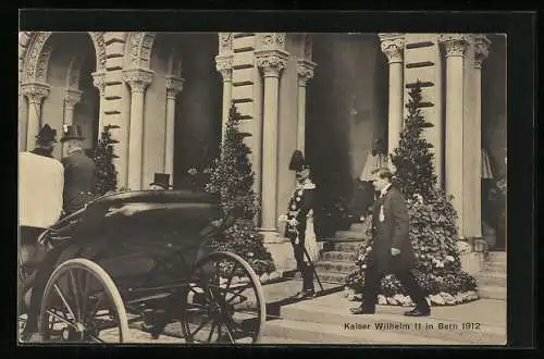 AK Kaiser Wilhelm II. in Bern 1912