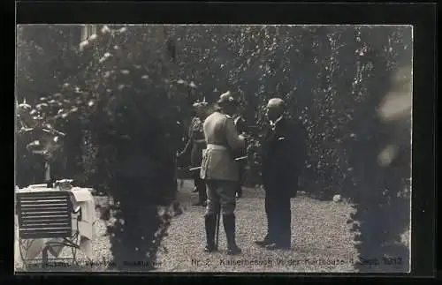 AK Besuch von Kaiser Wilhelm II. in der Karthause 1912