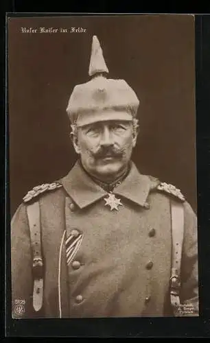 AK Kaiser Wilhelm II. im Felde