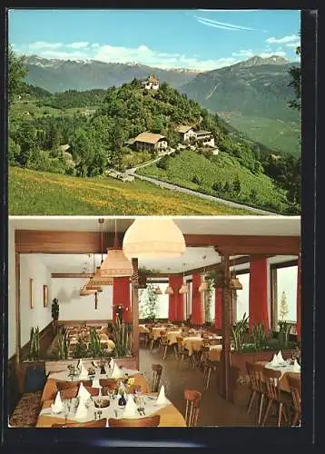 AK Sirmian i. Nals, Gasthaus St. Appollonia mit Aussicht