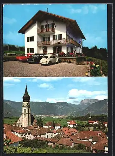 AK St. Pauls /Eppan, Pension Weinberg, Ortsansicht