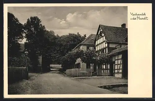 AK Mechernich / Eifel, In der Hardt, alte Fachwerkhäuser