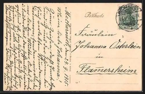 AK Mechernich, Ortspartie mit Kirche