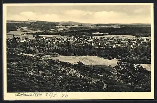 AK Mechernich /Eifel, Teilansicht mit Kirche