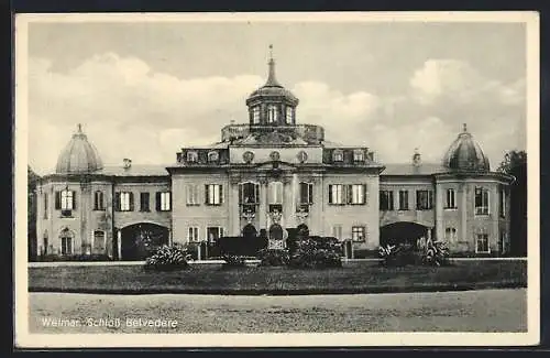 AK Weimar / Thür., Schloss Belvedere