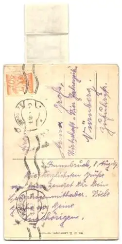 Leporello-AK Innsbruck, Ansichten in der Hose, Maria Theresienstrasse, an der Hungerburgbahn, Andreas-Hofer-Denkmal